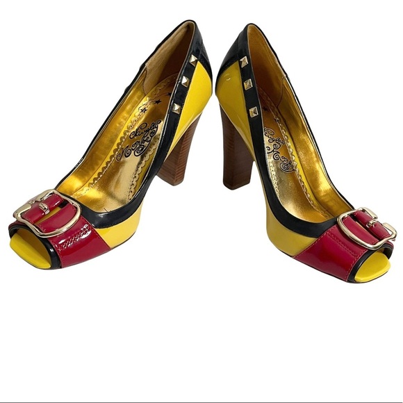 Naughty Monkey | Boxy Open Toe Pump Heel - Picture 5 of 10